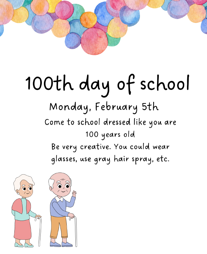 one hundred day of school